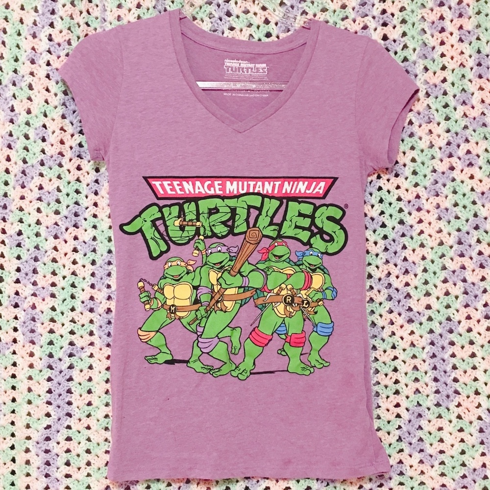 Purple Teenage Mutant Ninja Turtles Fitted T-Shirt